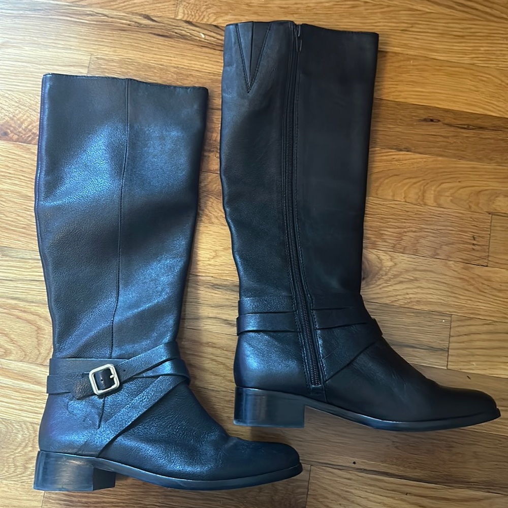 Ann Taylor Knee High Boots with Buckle